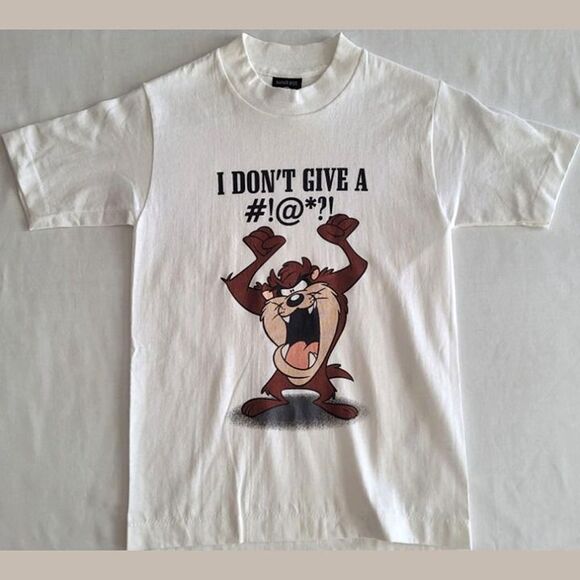 New Without Tags Boys Taz Tasmanian Devil Graphic Tee Kids Small - White Cartoon - Picture 1 of 9